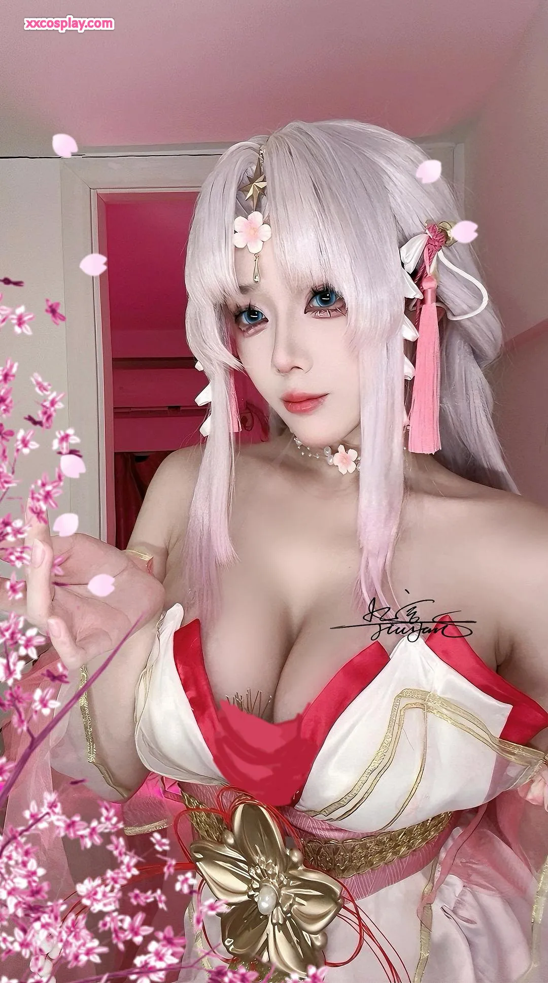 Jiuyan - Hu Tao Cosplay Gravure